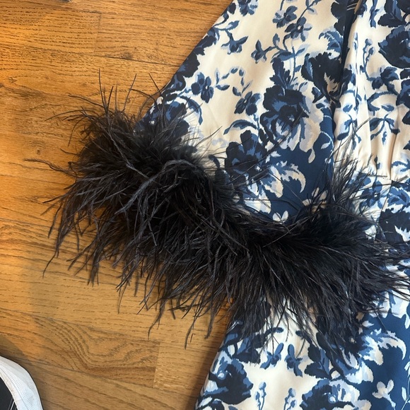 Tuckernuck Indigo Reflection Feather Jamison Dress Size L - Picture 8 of 8